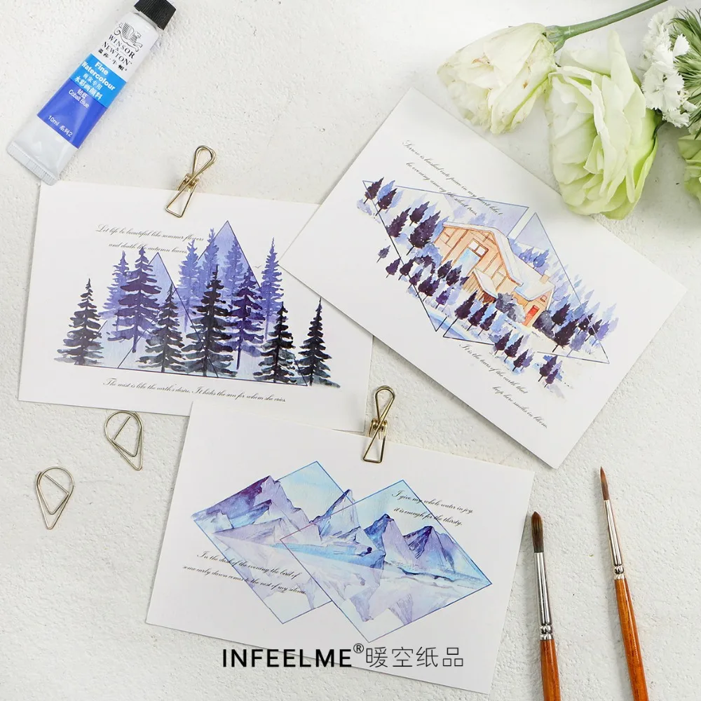 30 Sheets/Set Walk Into The Wild Postcard/Greeting Card/Message Card/Birthday Letter Envelope Gift Card | Канцтовары для офиса и