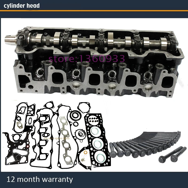 3L полный цилиндр головка в сборе для Toyota Hilux 4runner Toyota HiAce Land Cruiser Dyna 150 ToyoAce 2,8 D 8 V с полная прокладка болт