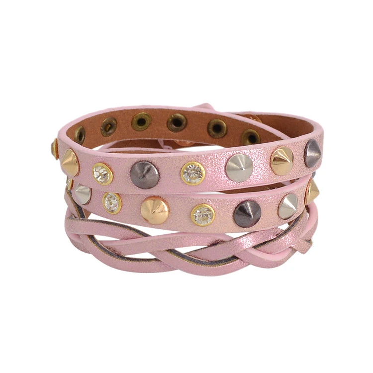 2016 новая мода натуральной кожи ручной работы конопли панк наручные браслет