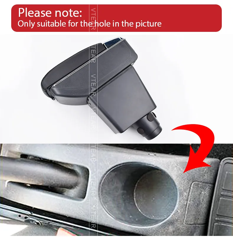 Vtear для Renault Dacia logan 2 подлокотник Автомобильный подлокотник кожаный подлокотник аксессуары usb интерфейс коробка для хранения автомобиля-Стайлинг ABS украшение