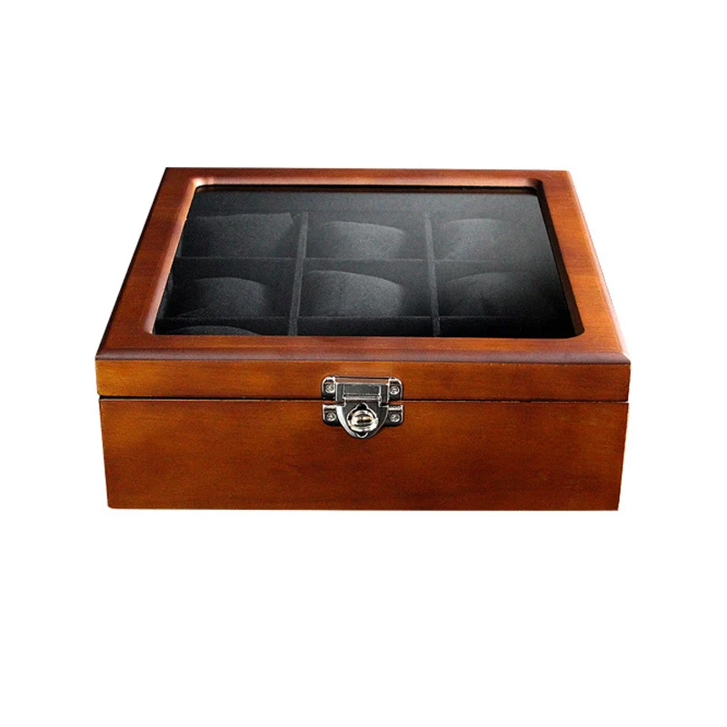 Luxury 6 9 12 Slots Handmade Wood Watch Box Clock Case Time for Holding | Наручные часы