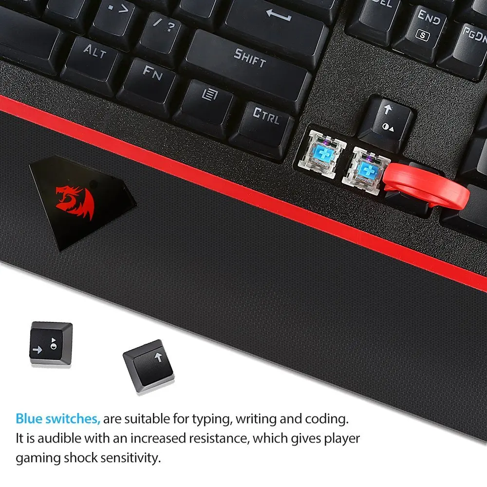 Механическая игровая клавиатура Redragon K558 ANALA со светодиодной радужной подсветкой
