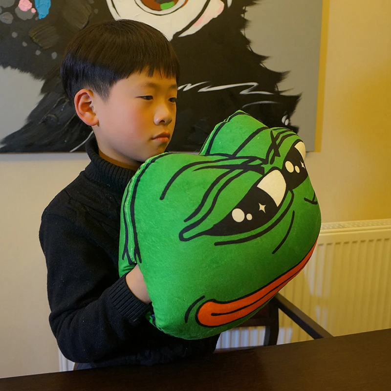 40cm New Sad Frog Plush Pillow Cute Animal Stuffed Cushion Children's toy Gift Valentine's Day | Игрушки и хобби