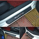 Защитная Наклейка на порог автомобиля, Виниловая наклейка из углеродного волокна для Fiat Punto