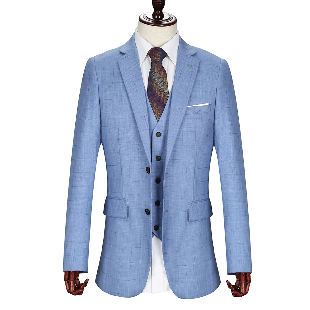 2018 costume maria ge homme 3 piece suit High-end Quality Mens Suits Tweed Jacket+vest+pant men set for wedding suits | Мужская одежда