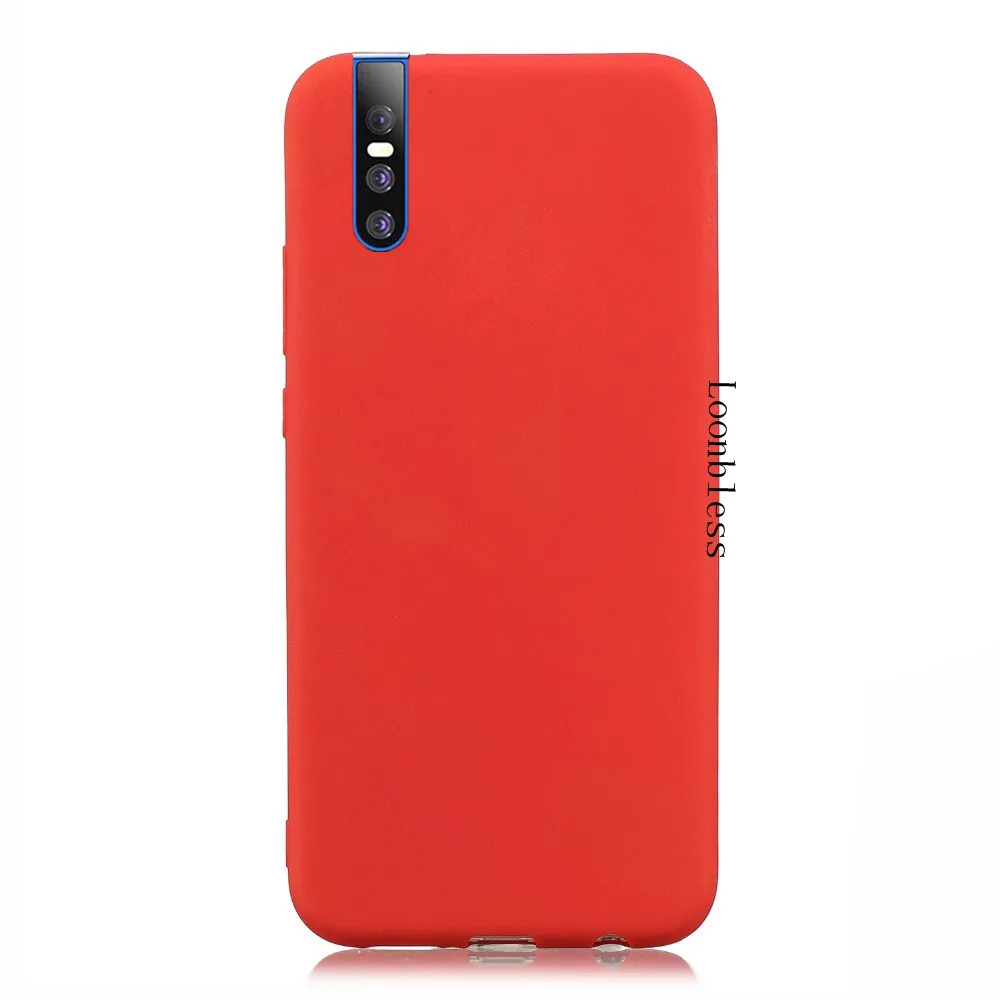 Чехол Vivo V15 Pro, прозрачный тонкий силиконовый мягкий ТПУ чехол для задней крышки Vivo V15 Pro V15Pro V 15 Pro, чехол-бампер для телефона - Цвет: Red