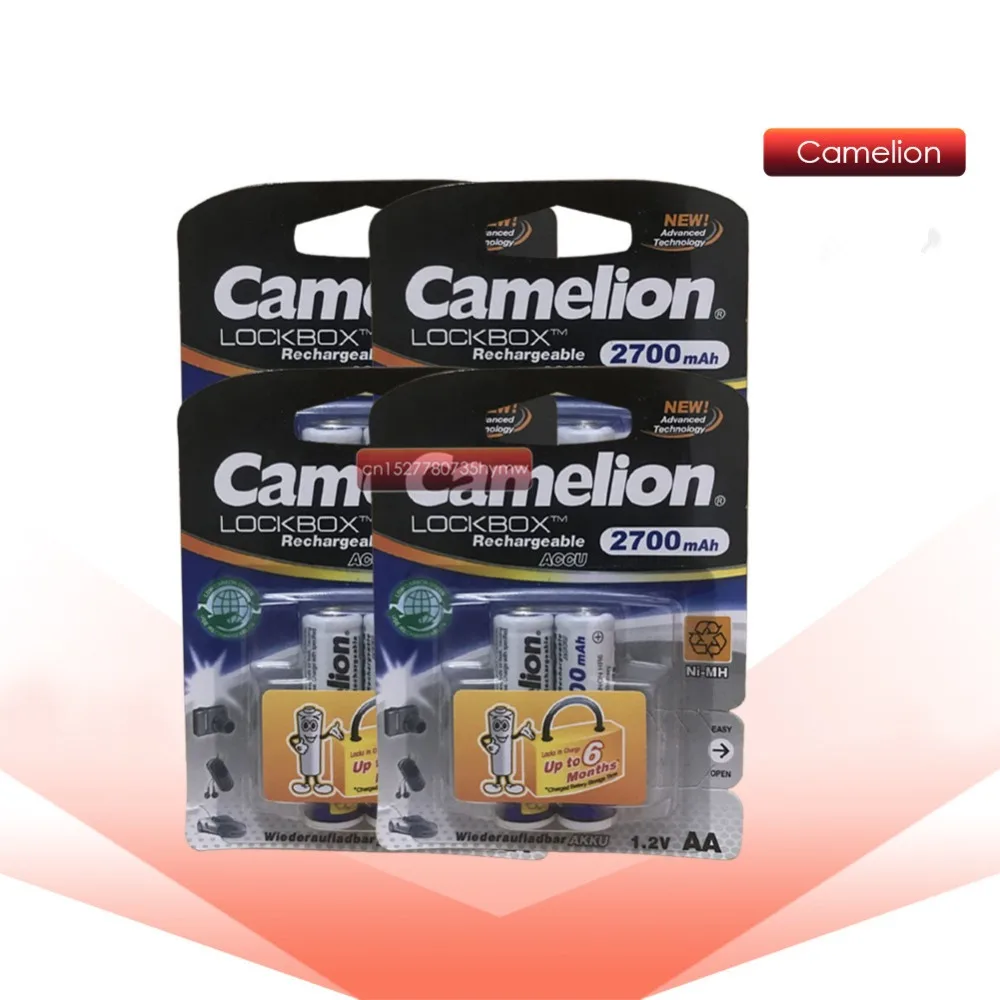 Camelion 2700 мАч 1 2 в AA аккумулятор NiMH Ni MH перезаряжаемый низкий саморазряд Высокая