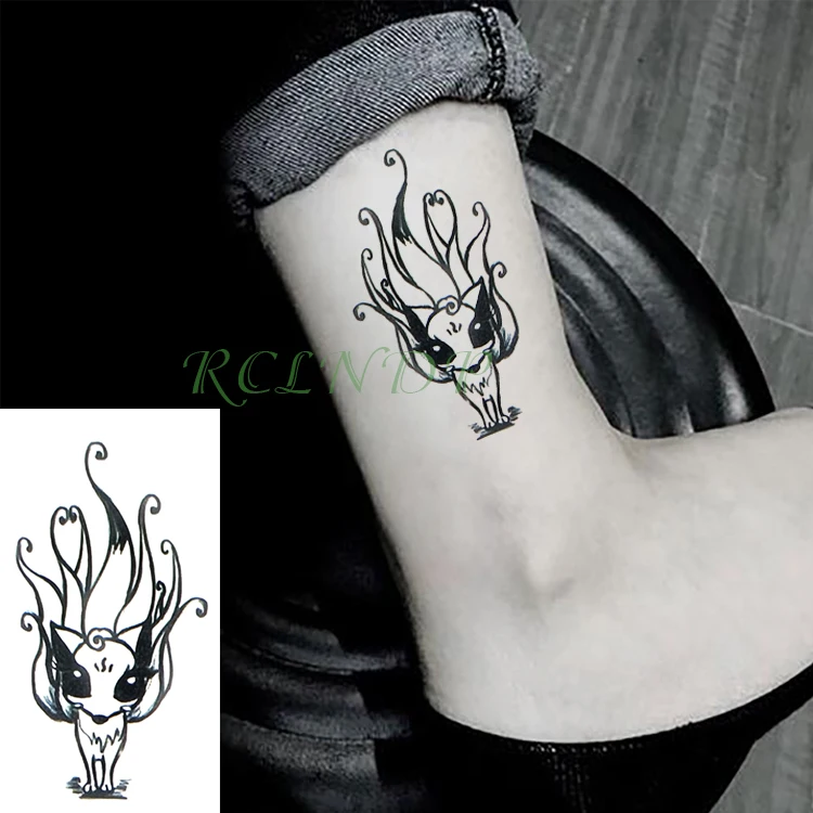 

Waterproof Temporary Tattoo Sticker lovely fox rabbit Fake Tatto Flash Tatoo Tatouage Wrist Foot Hand Arm For Girl Women Men