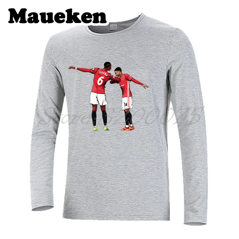 Для мужчин с длинным рукавом Dab изображение Paul Pogba 6 Джесси Лингард празднование