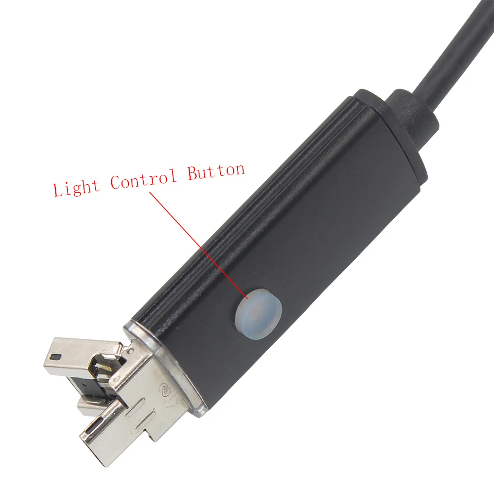 6 LED мини камера для мобильного телефона Mirco эндоскоп USB Android телефон 2 м HD 480p
