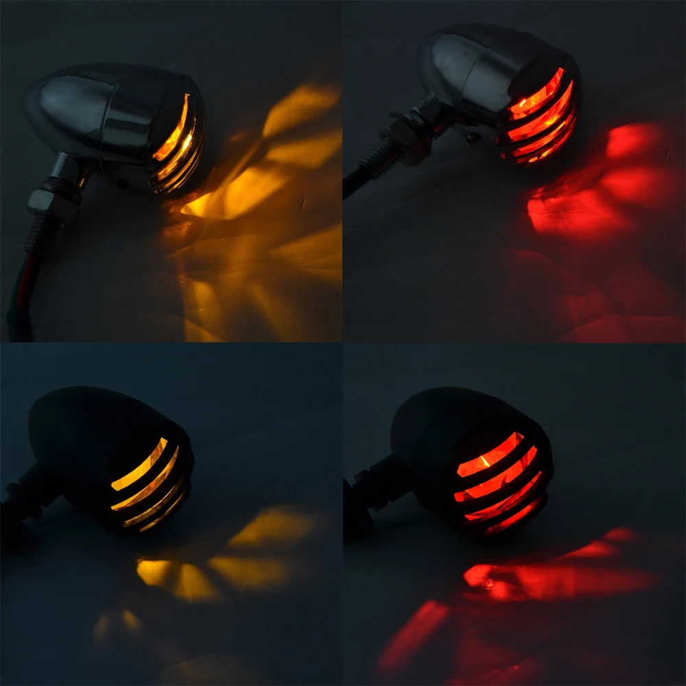 Горячая штанга барьер Стиль гриль светодиодный индикатор Сигналы хром/черный