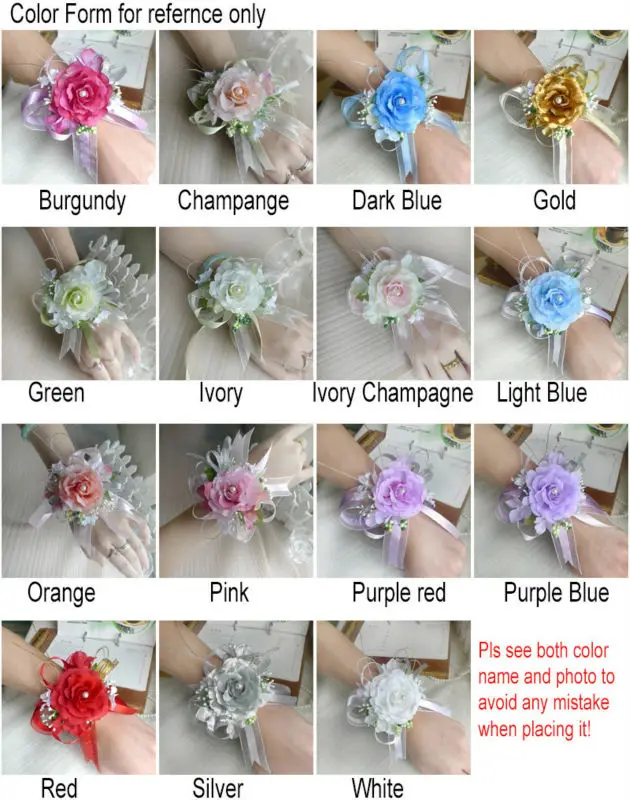 Декоративный цветок для запястья невесты из искусственого шолка|artificial flowers|artificial
