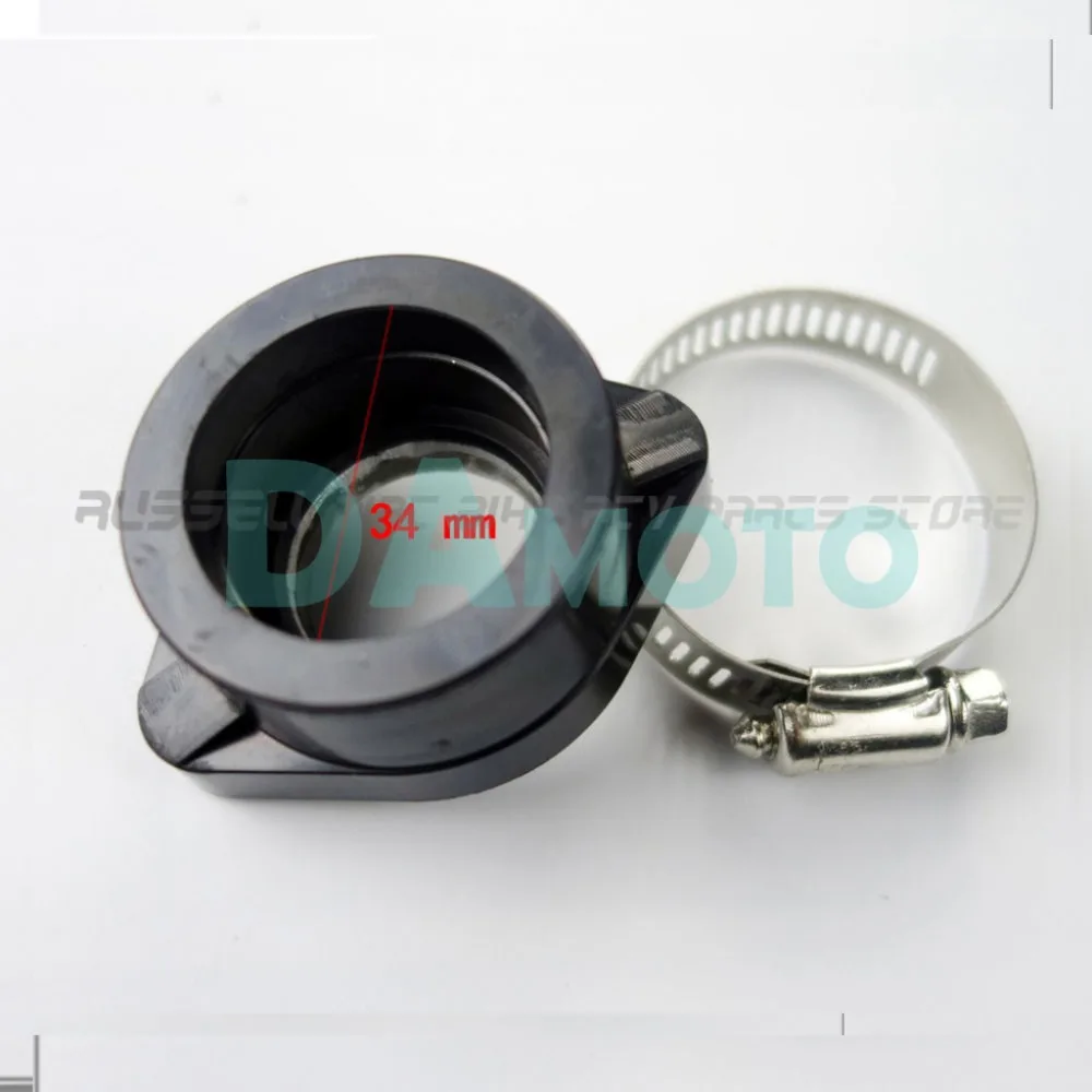 Карбюратор для мотоцикла Dirt Pit резиновый адаптер в Mainfold впускная труба Mikuni VM24