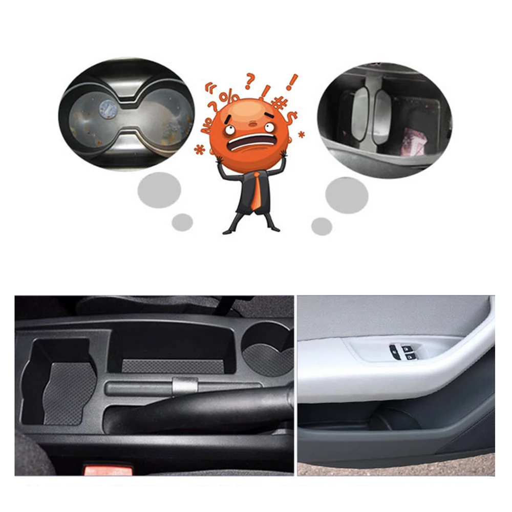 Для Renault Koleos от 2009 до 2013 автомобильный Противоскользящий Нескользящий Резиновый стикер на чашку для ворот Коврик для двери паз коврик для автомобиля-Стайлинг 11 шт