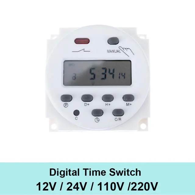 CN101A AC 220 V 230 240 Цифровой ЖК дисплей Мощность таймер еженедельно 7 дней