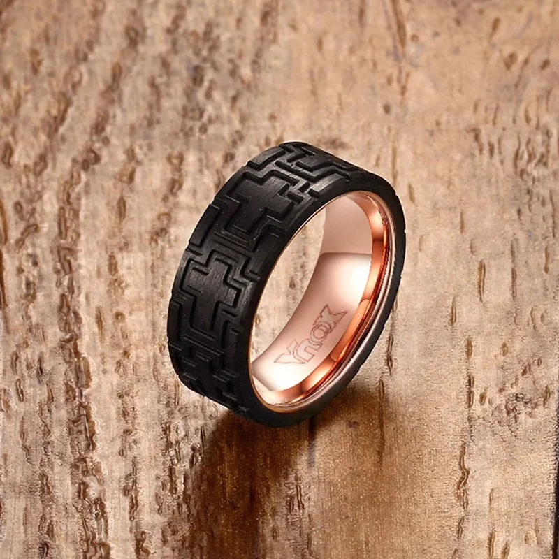мужское Кольцо Из Нержавеющей Стали Мужчины Ювелирные Изделия Шин Дизайн