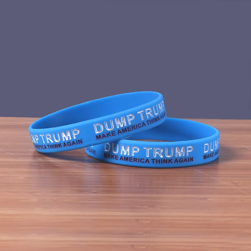 LUKENI 1 шт. делают американские подумайте ещё раз Wristband Силикона синяя силиконовая