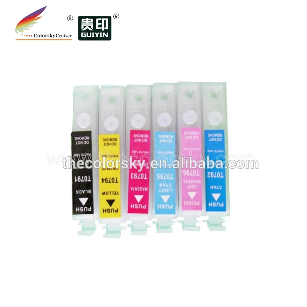 79 T0791 многоразовый картридж для принтера epson Stylus Photo 1400 1500W P50 Artisan 1430 PX650 px660 PX660 700W 710W