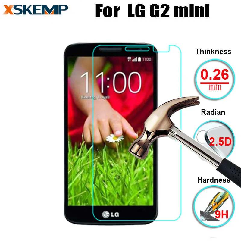0 26 мм защита от царапин для LG G2 mini D620 D410 прозрачная защитная пленка из закаленного