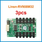 3 шт. Linsn RV908 RV908M32 приемная карта работает с ts802d для наружного дисплея светодиодная Арендафиксация