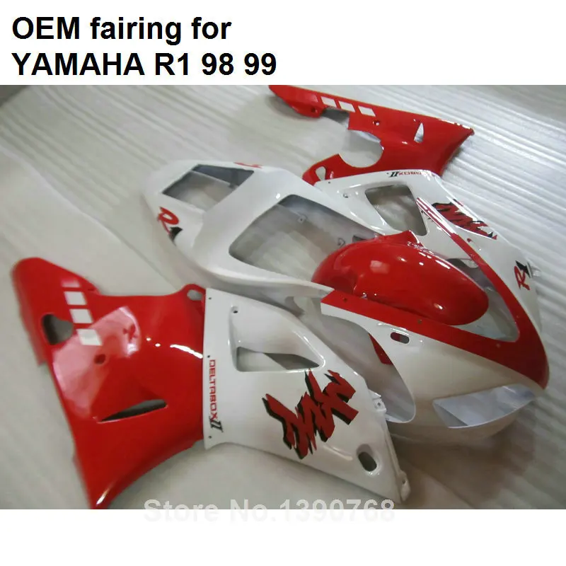 Набор для литья под давлением MOTOMARTS YAMAHA YZF R1 1998 1999 белый красный обтекатель YZFR1 98 99