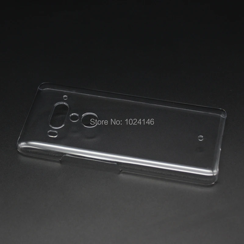 For HTC U12 Plus U12plus 6.0&quot New Slim Crystal Transparent Hard PC Back Case DIY Cover Protection Skin Shell |