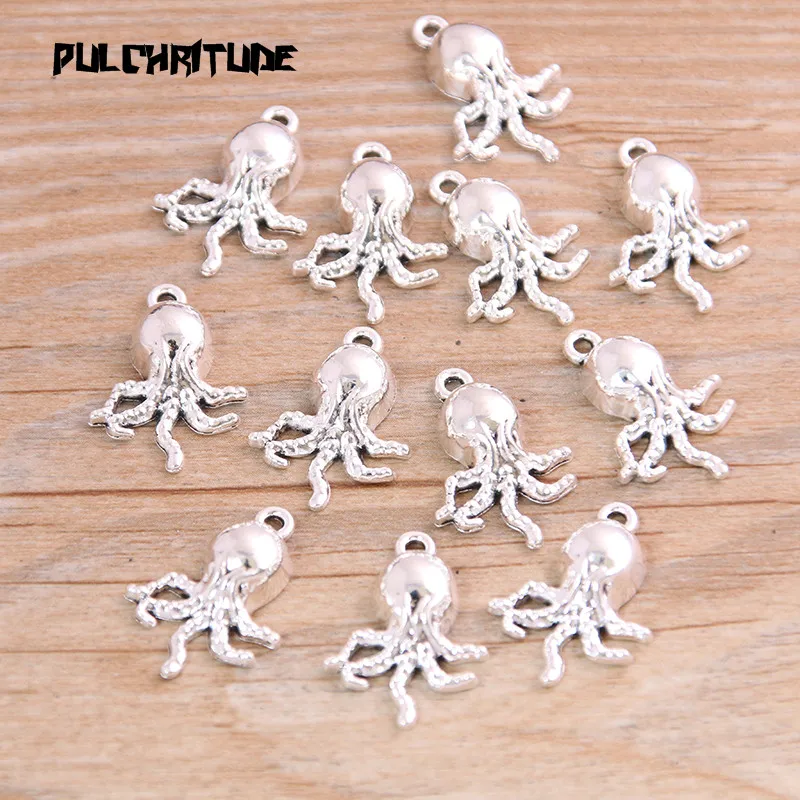 20 шт. 15х21 мм новый продукт двухцветные Осьминог Подвески Подвеска в виде