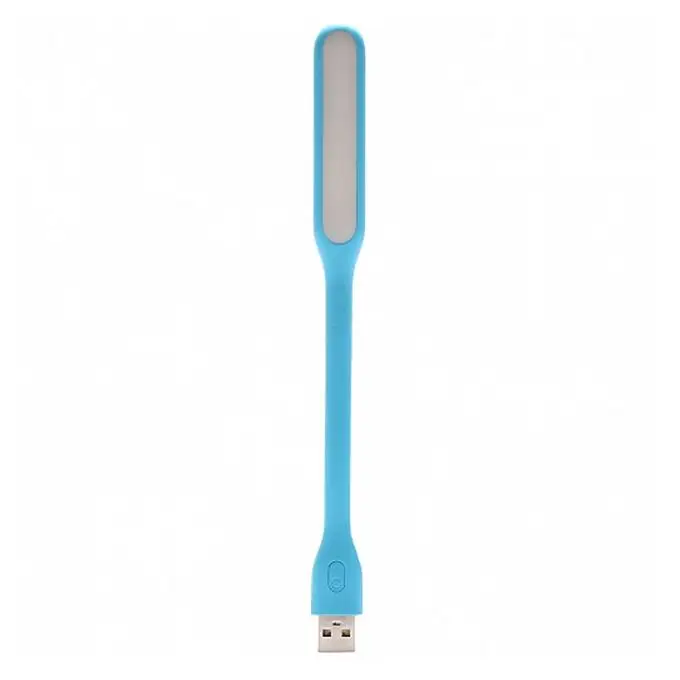 Синий Xiaomi USB Светодиодная лампа Xiaomi с USB для power Bank/comupter портативный Блестящий светодиодный светильник с переключателем - Цвет: Синий