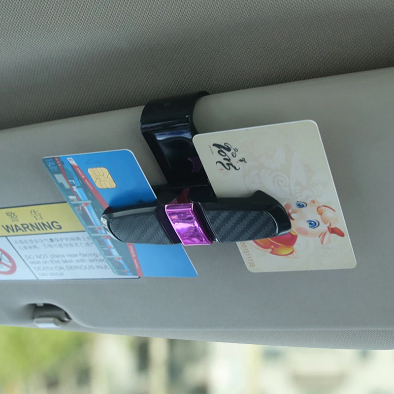1x переносная застежка зажим для очков билетов карточек ABS автомобильные