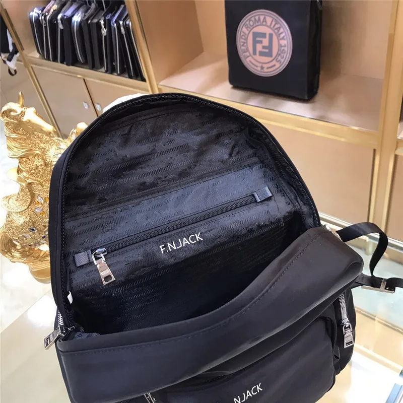 F. N. JACK мужские мягкие сумки из коровьей кожи рюкзак в коробке натуральной