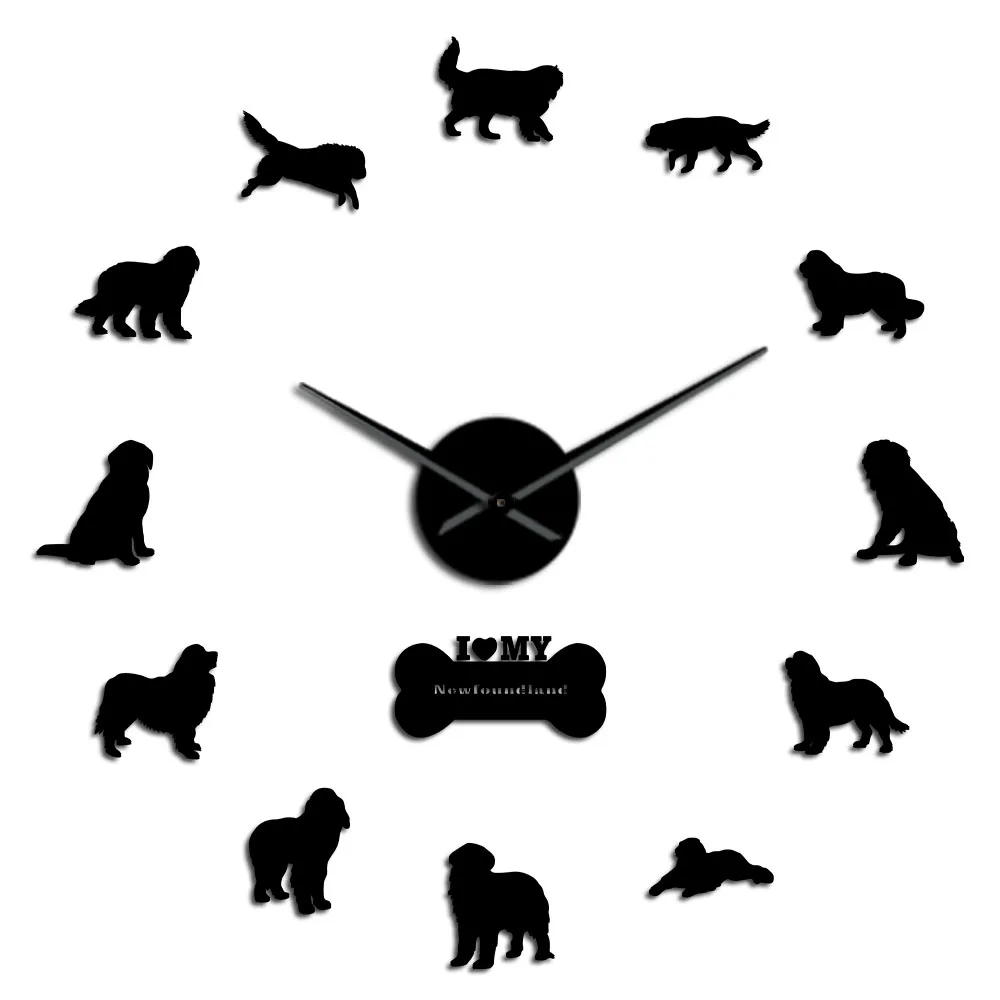 

Настенные часы The Vinyl Clock Newfoundland Dog