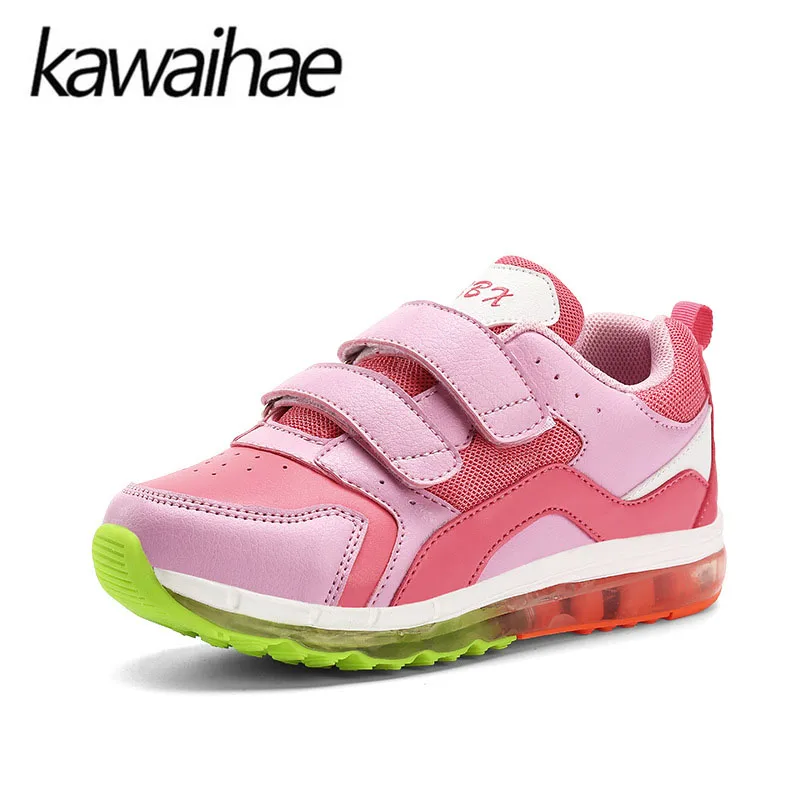 Новинка 2017 года LED Большой Размеры 25-37 Обувь для мальчиков девочек повседневная