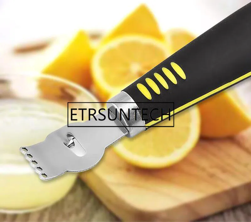 100 шт. нож для чистки лимонов из нержавеющей стали Zester Lime Orange Овощечистка