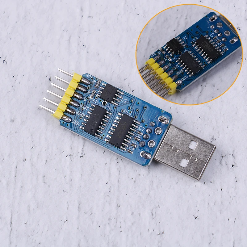 Преобразователь 6 в 1 модуль USB TTL RS232 RS485 CP2102 взаимный преобразователь