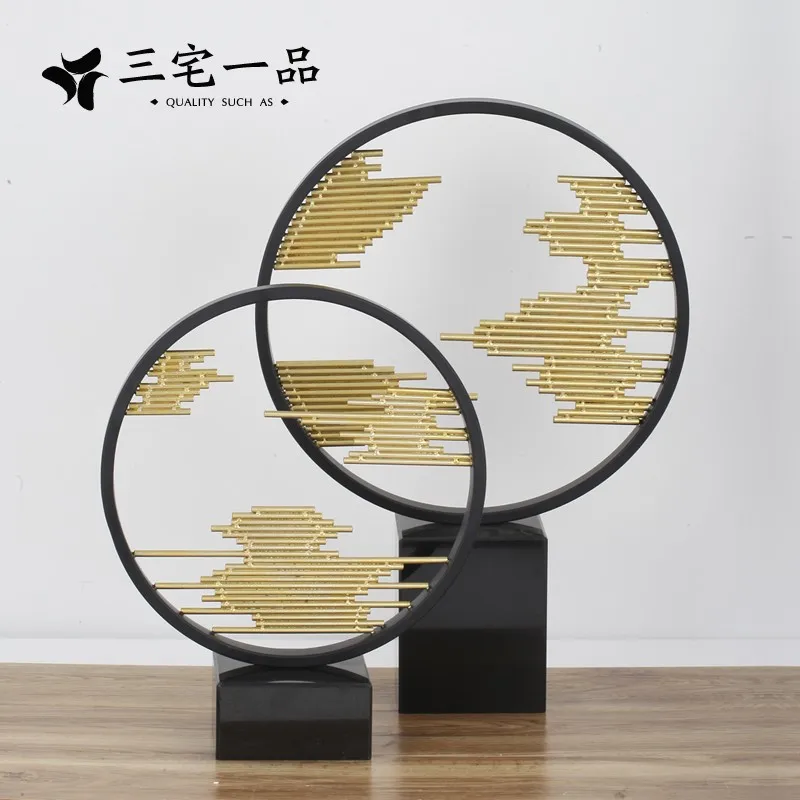Новый китайский дзен абстрактный пейзаж отражения Bamboo Sheng Золотой Трубки