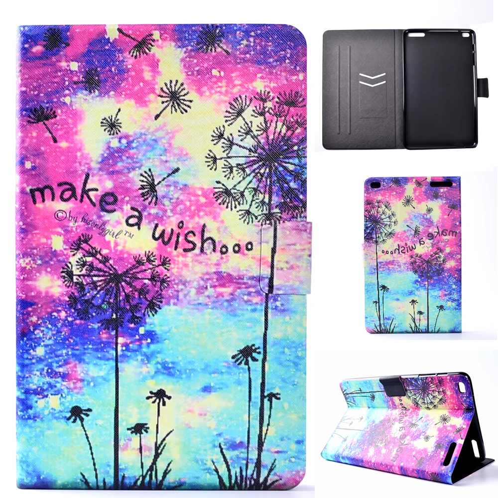 Ультратонкий флип чехол из пу кожи с подставкой и принтом мягкий защитный тпу для