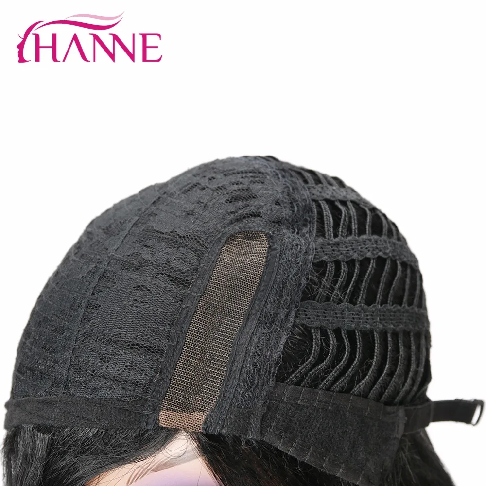 Парики для женщин HANNE Bob черные короткие парики прямые из натуральных