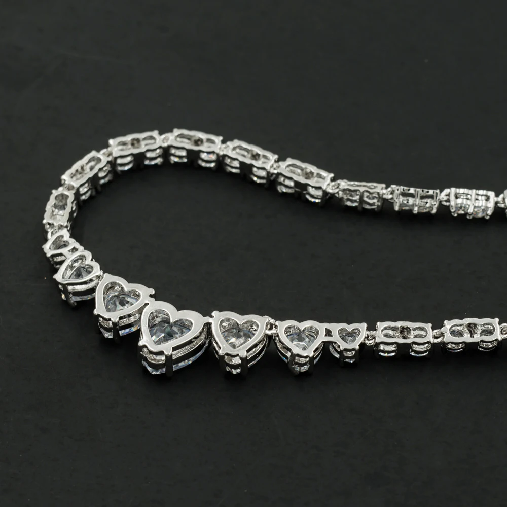 Комплект из колье и серёг с фианитом|bridal wedding jewelry sets|wedding setsnecklace earring set |