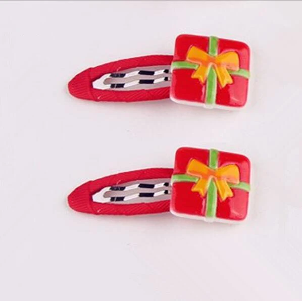 gift Модная заколка принцессы,, Рождественская заколка для волос для девочек, Бутик волос, Рождественский бант, подарок, аксессуары для волос, заколка, заколка, 4 шт., шпилька - Цвет: gift