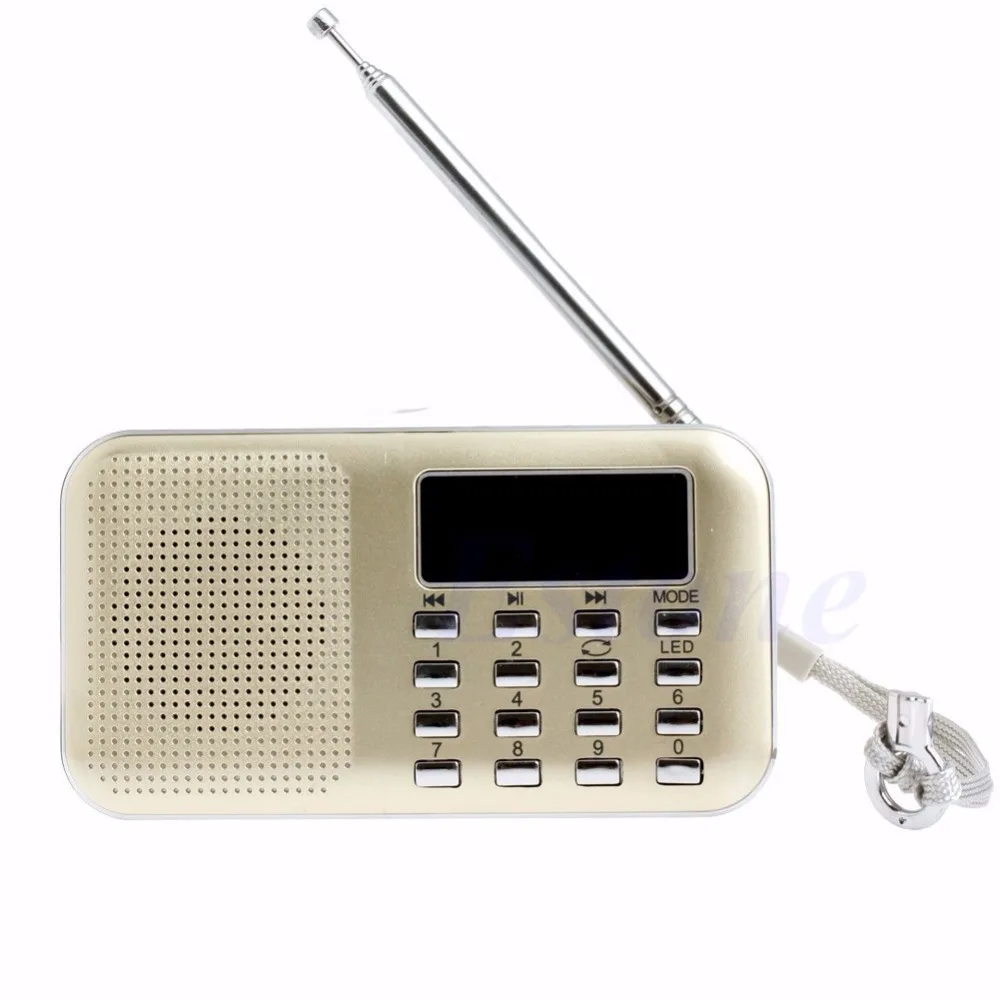 1 шт. мини портативный LCD цифровой fm радио динамик USB Micro SD TF карта Mp3 музыкальный