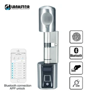 smart card fingerprint door lock adjustable cylinder home security door we lock l6secb intelligent electronic door lock cylinder