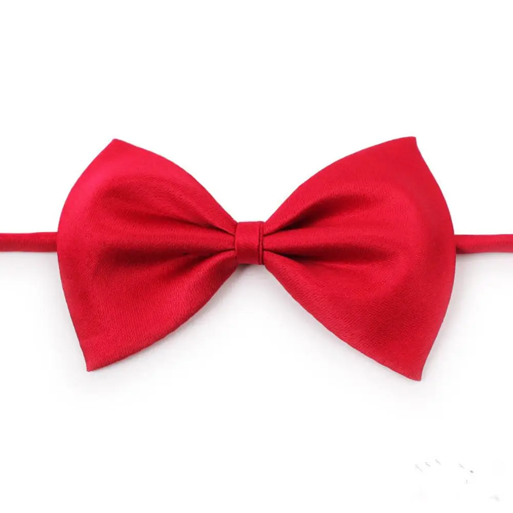 8 Colors Pet Dog Cat Bow Tie Adjustable Dog Necktie Pet Accessories for Dogs& Cats Solid Color Puppy Kitten Bow Tie