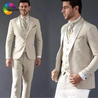 slim fit wedding suits groom wear tuxedos 3 pieces jacketpantsvest bridegroom prom men suits best man blazer costme homme