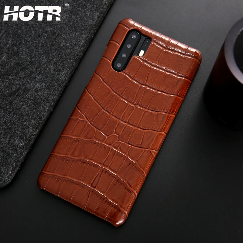 Чехол из натуральной крокодиловой кожи для Huawei P30 Pro защитный чехол накладка P20 Mate
