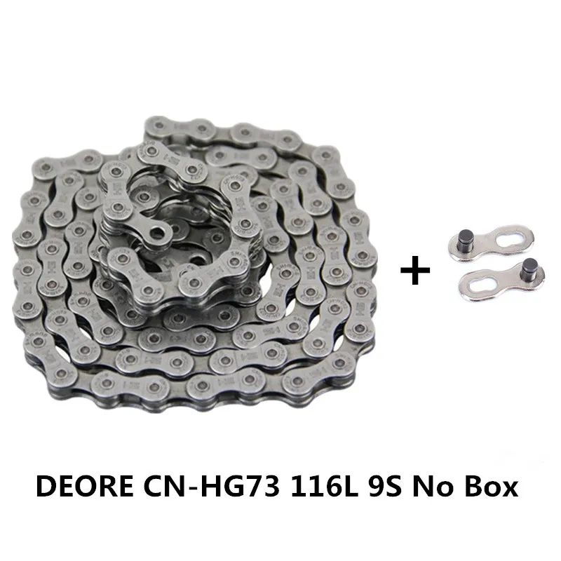 SHIMANO DEORE CN HG73 116 секция 9 скоростей черный серый горный велосипед высокое качество