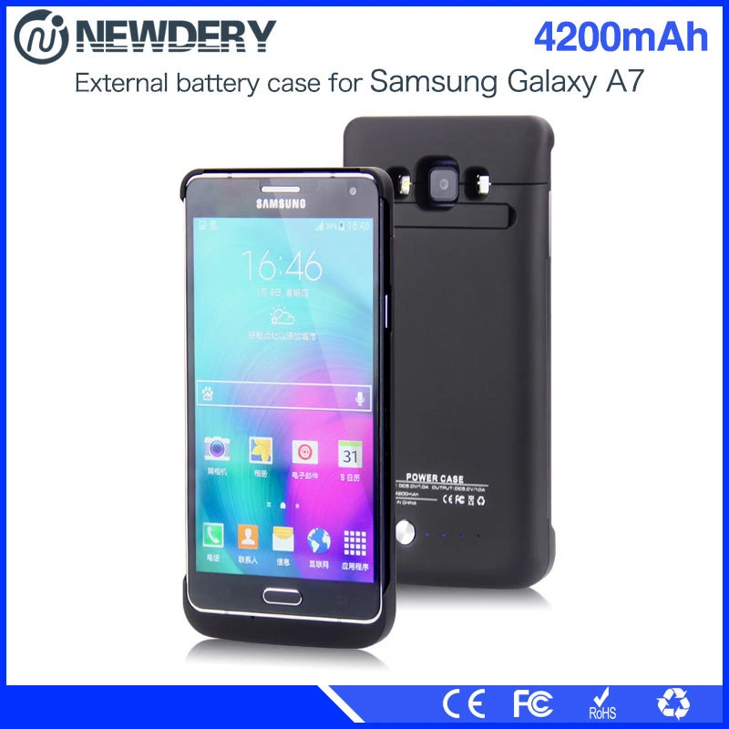 Высокая емкость 4200 мА/ч Мощность чехол для samsung A7 банк Батарея Зарядное