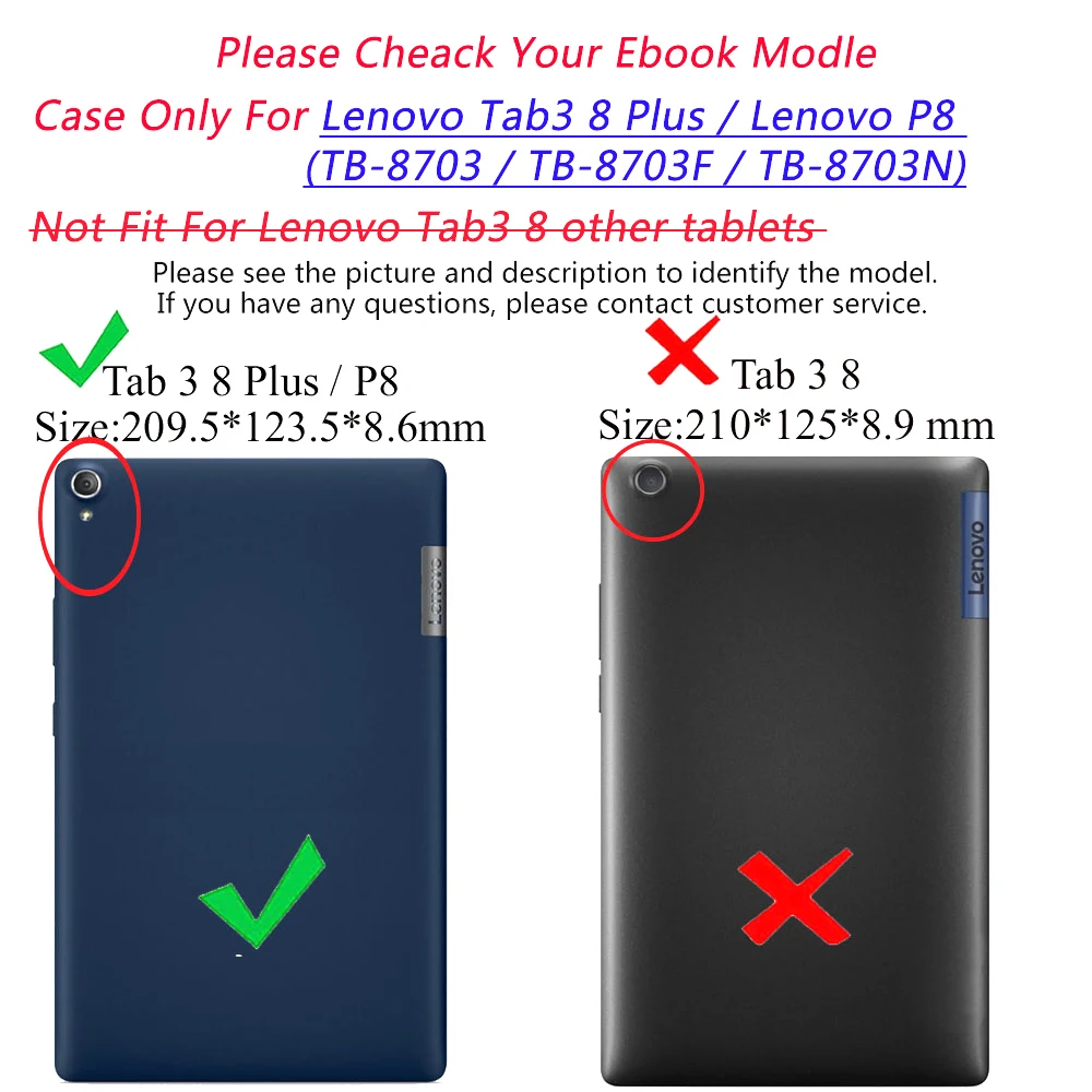 Для Lenovo Tab3 8 Plus TB 8703/8703F/8703N защитный чехол для P8 Ультратонкий флип 2016 выпуска с