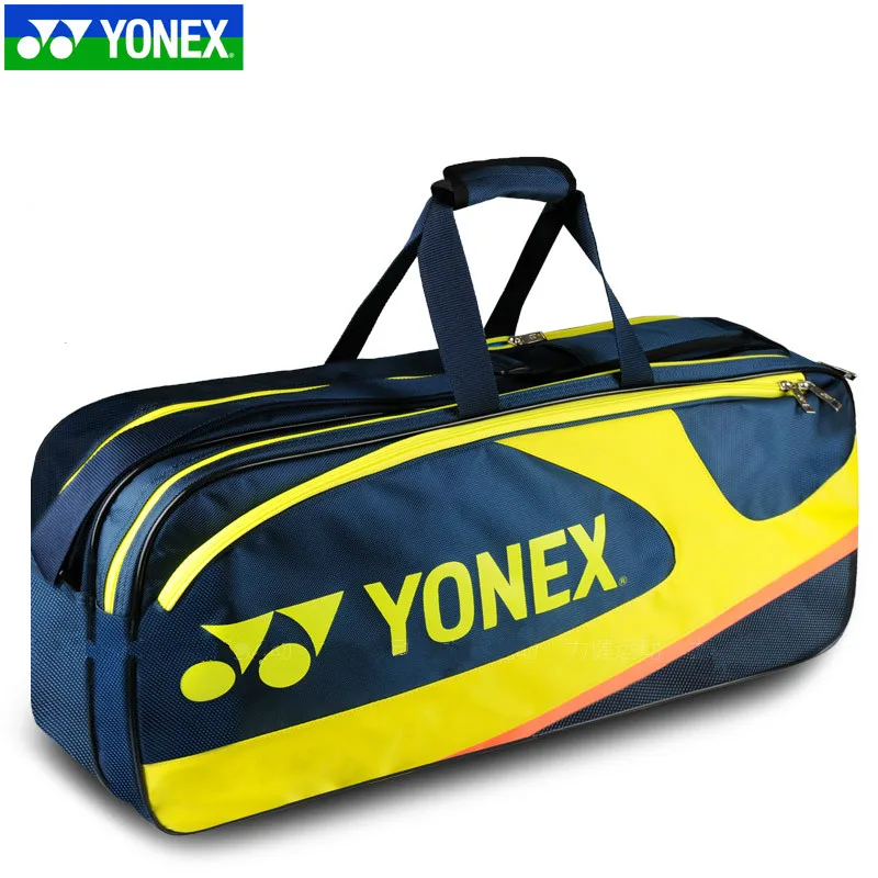 Оригинальная сумка для ракетки для бадминтона Yonex, сумка для тенниса, брендовый рюкзак, Новая Спортивная Многофункциональная Сумка 73*18*31 см