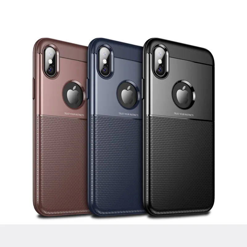 Batianda Case For iPhone X Cover Dual Layer Hybrid Silicone Soft TPU Anti Knock 10 | Мобильные телефоны и аксессуары