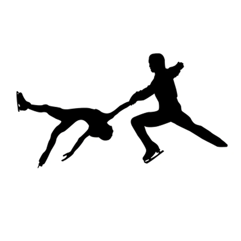 Виниловая наклейка для комнаты на стену в стиле фристайл катание коньках фигурки